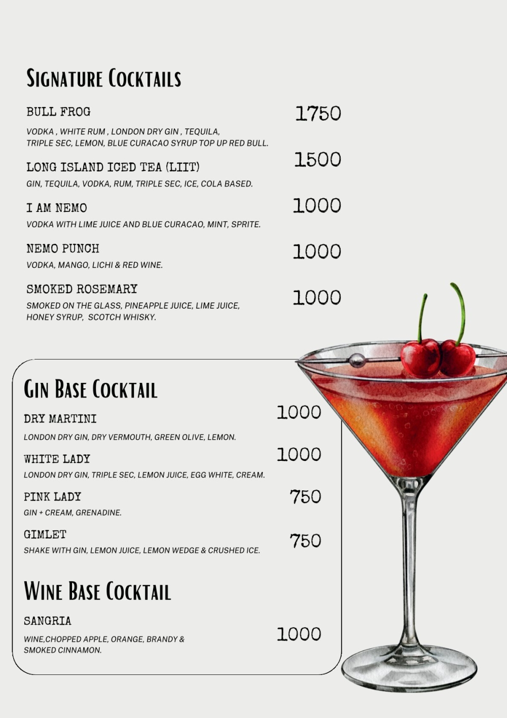 Nemo Cafe Bar Menu7
