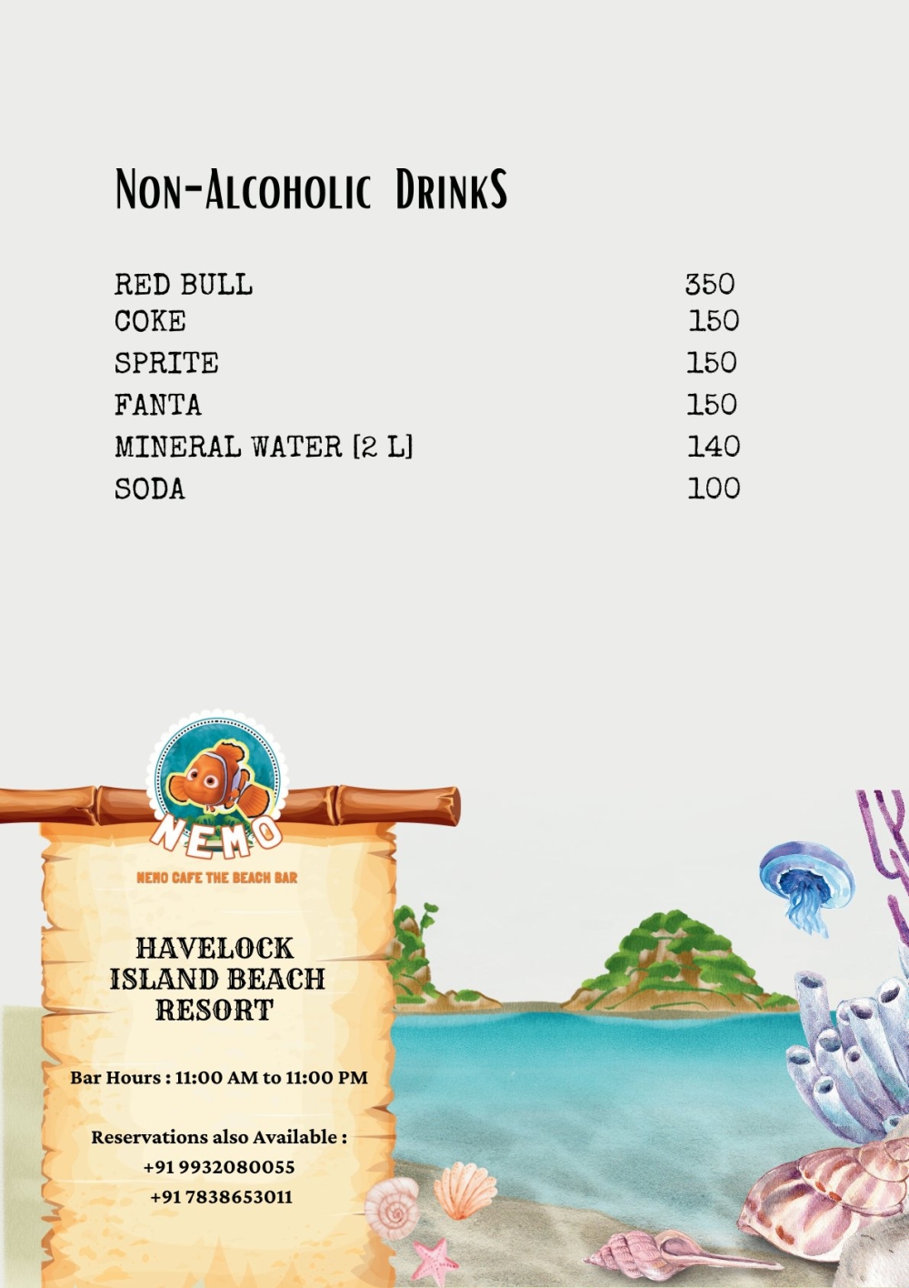 Nemo Cafe Bar Menu15
