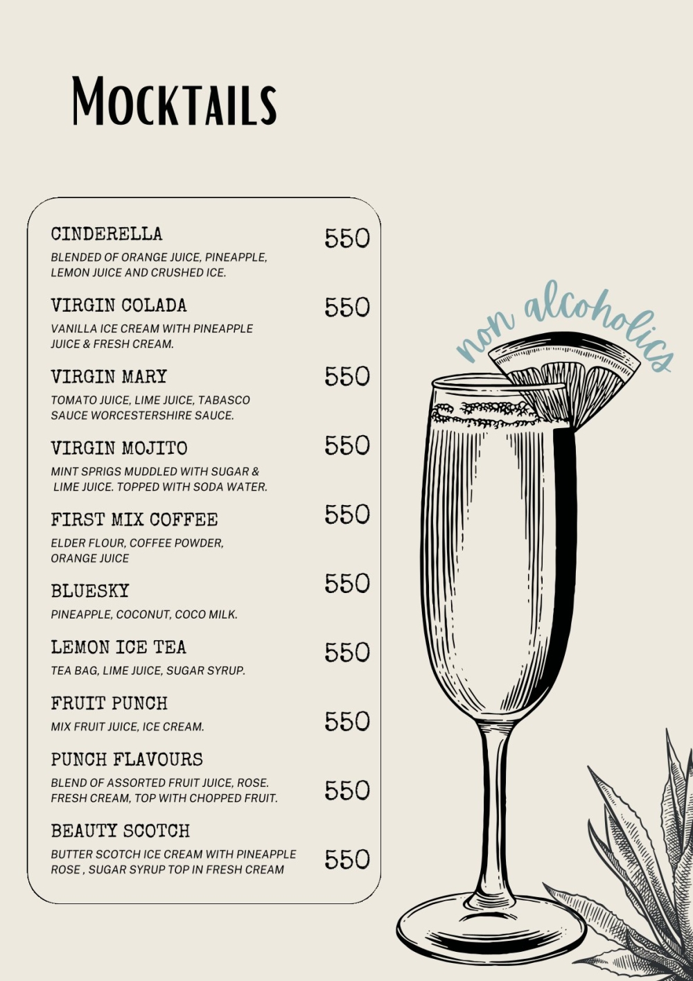 Sea Dragon Bar Menu4