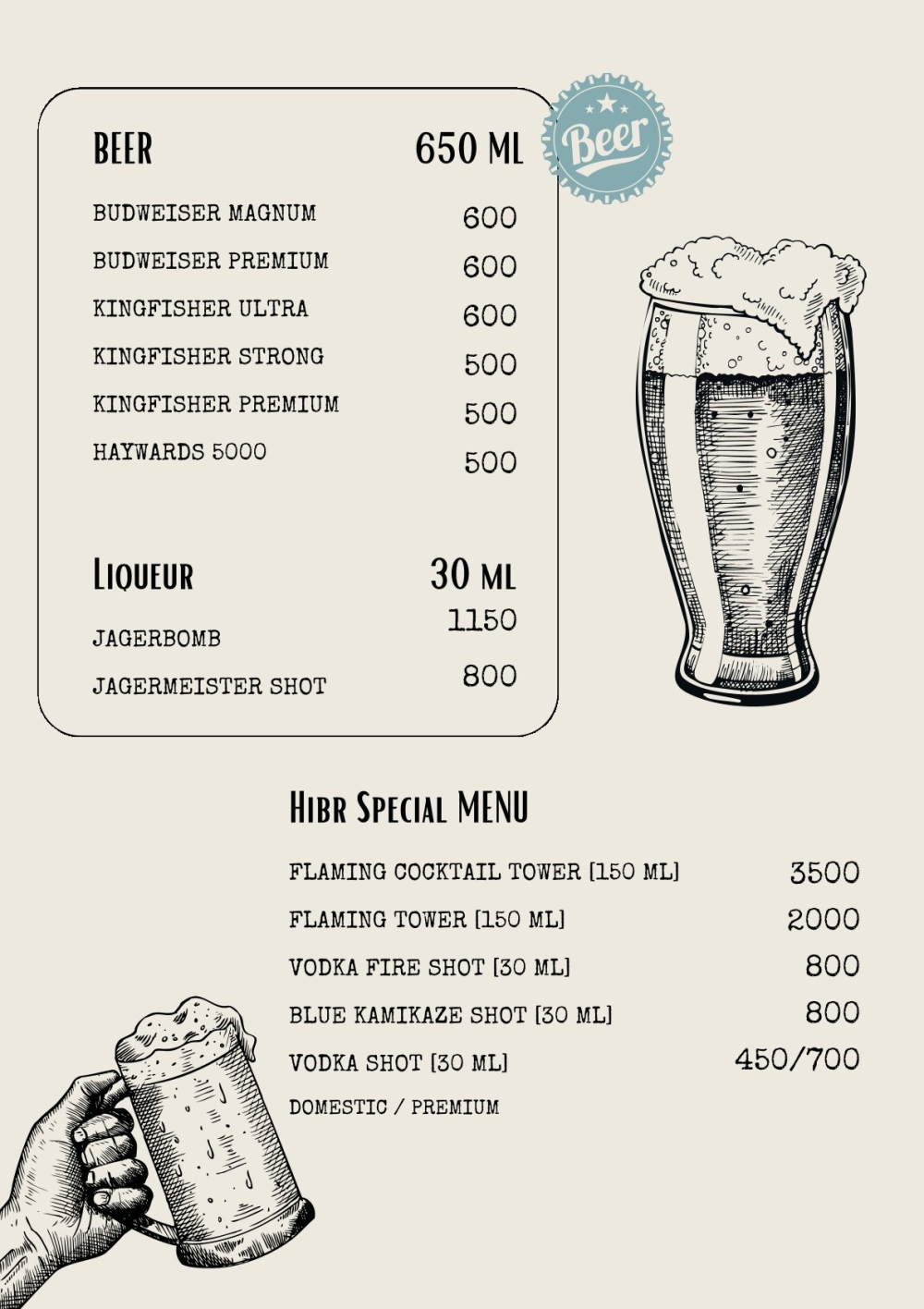 Sea Dragon Bar Menu14